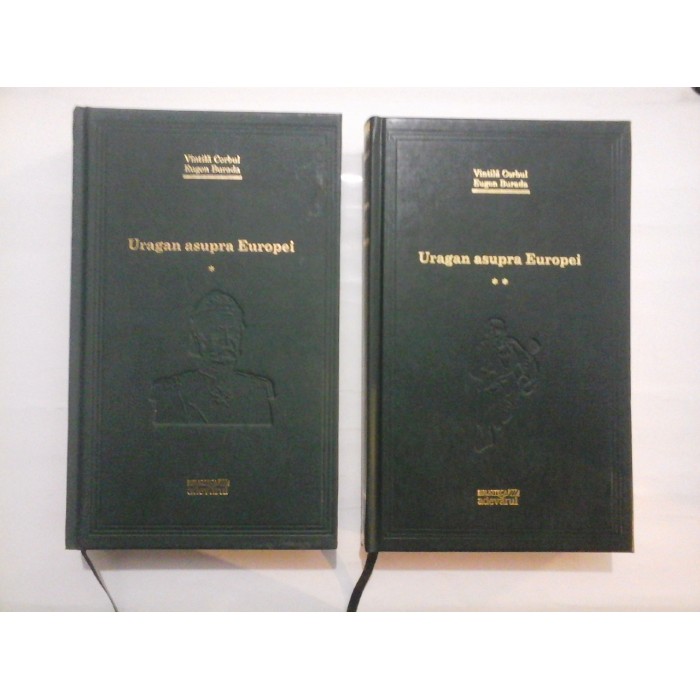  Uragan  asupra  Europei (2 volume)-  Vintila  Corbul & Eugen  Burada - colectia Adevarul 